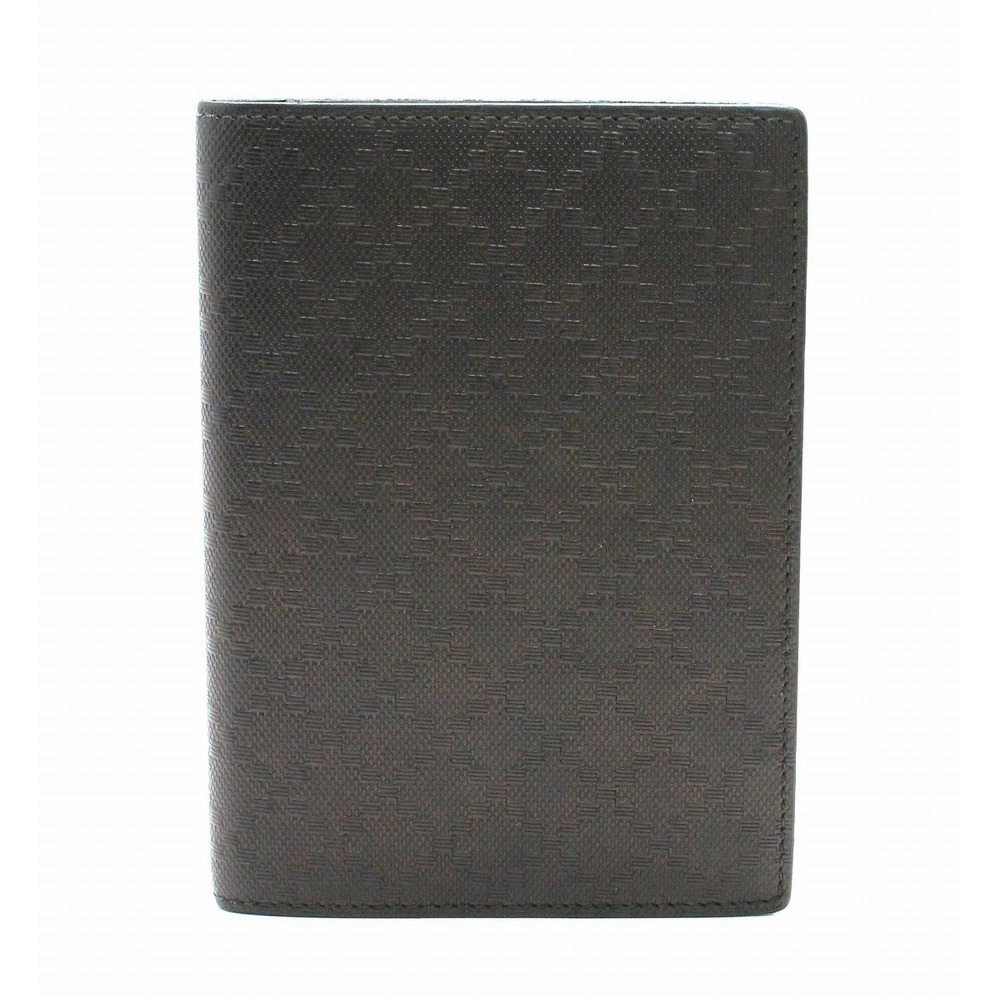 Gucci Diamante Embossed Leather Book Cover Black